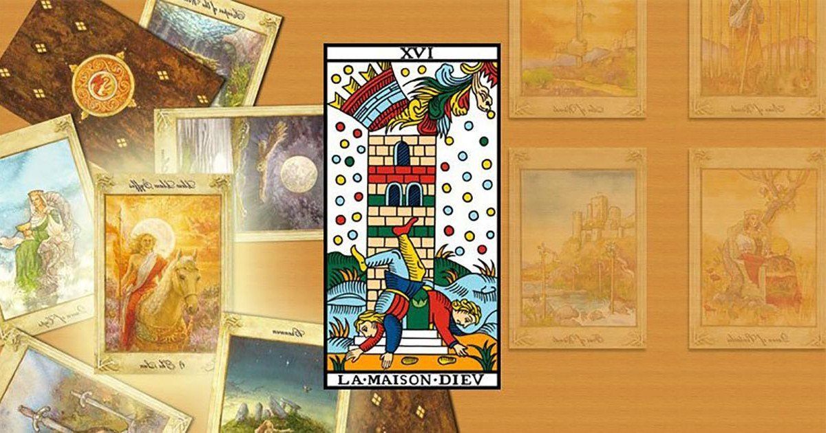 La carte de la Maison Dieu voici sa signification dans le Tarot de Marseille