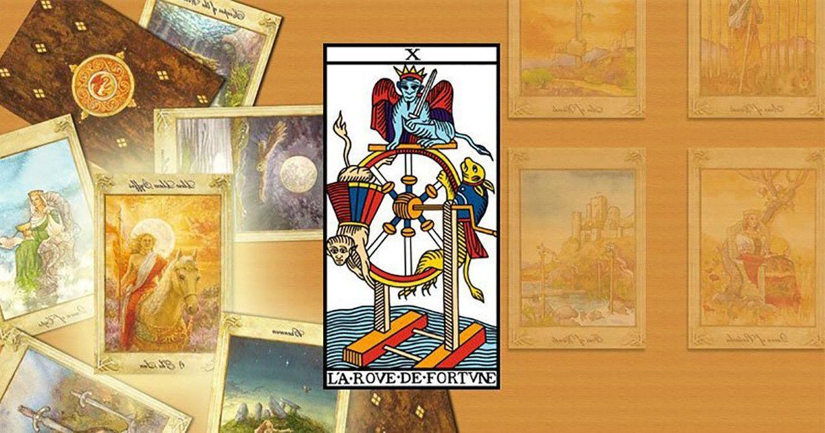 La carte de la Roue de la Fortune voici sa signification dans le Tarot de Marseille